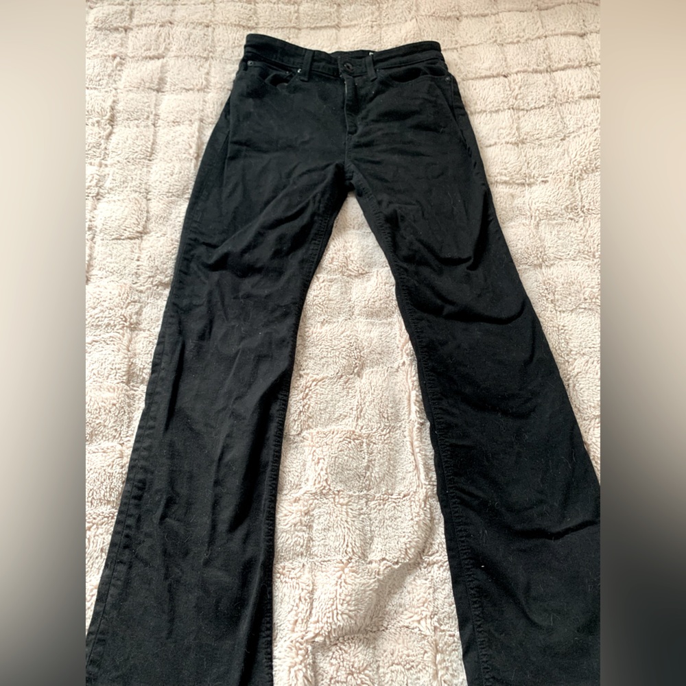 Rag and Bone Black Jeans Nina high rise bootcut size 27